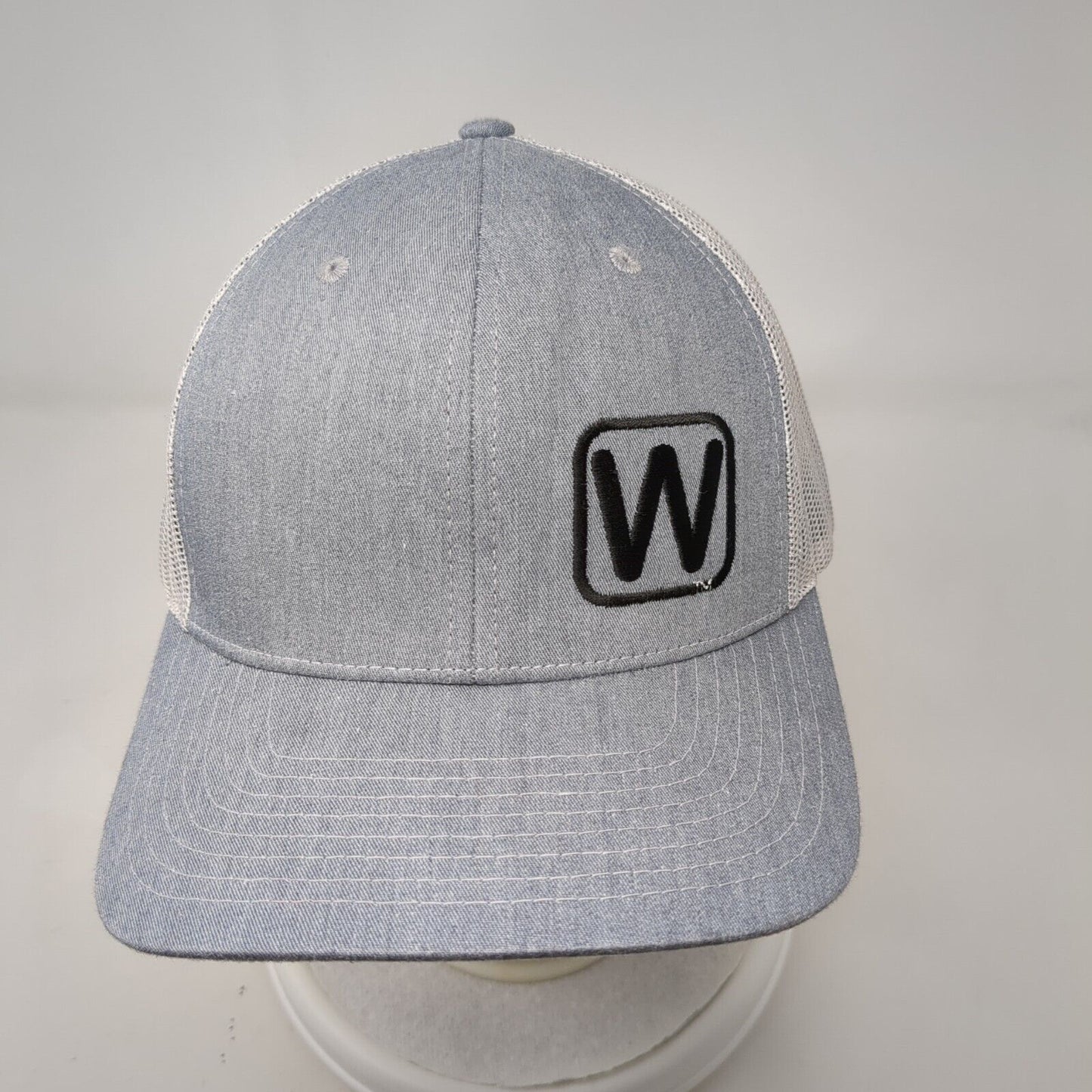 W Ontario OR Snapback Trucker Hat Gray One Size Adjustable Mesh Back Richardson