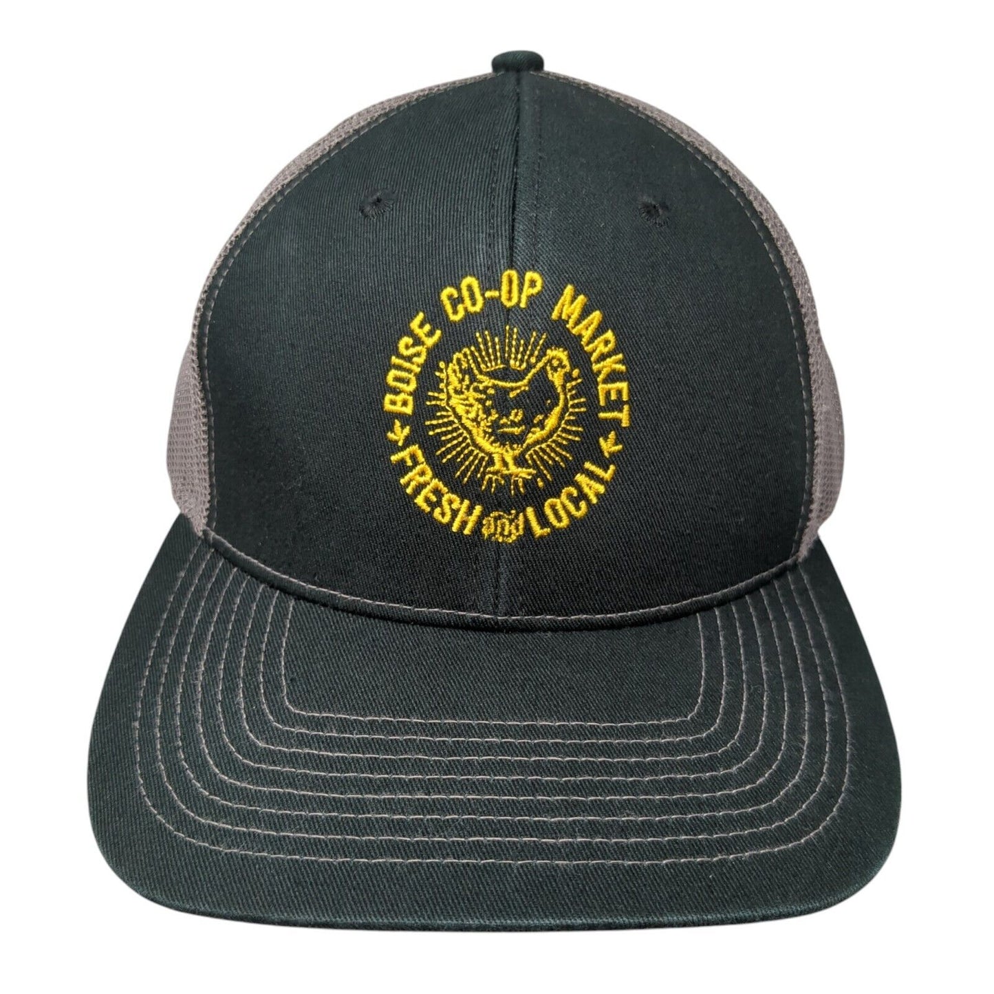Boise Co-Op Market Fresh Local Adult Trucker Hat Multi OS Mesh Back Outdoor Cap