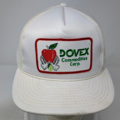 Hanes 5 Panel White Red Green One Size Snapback Mesh Hat Dovex Commodities Corp