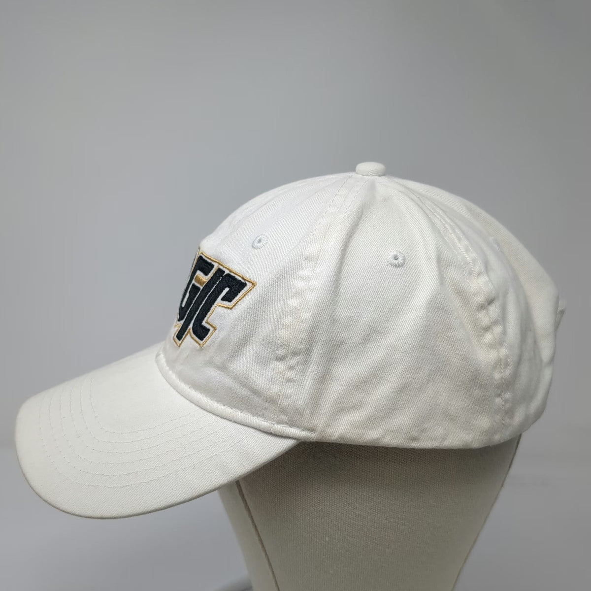 Port & Company Magic Logo Baseball Cap White One Size Slideback Cotton Hat