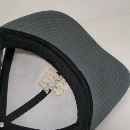 EB Snapback Trucker Hat Gray One Size Adjustable Mesh Back Pacific Headwear