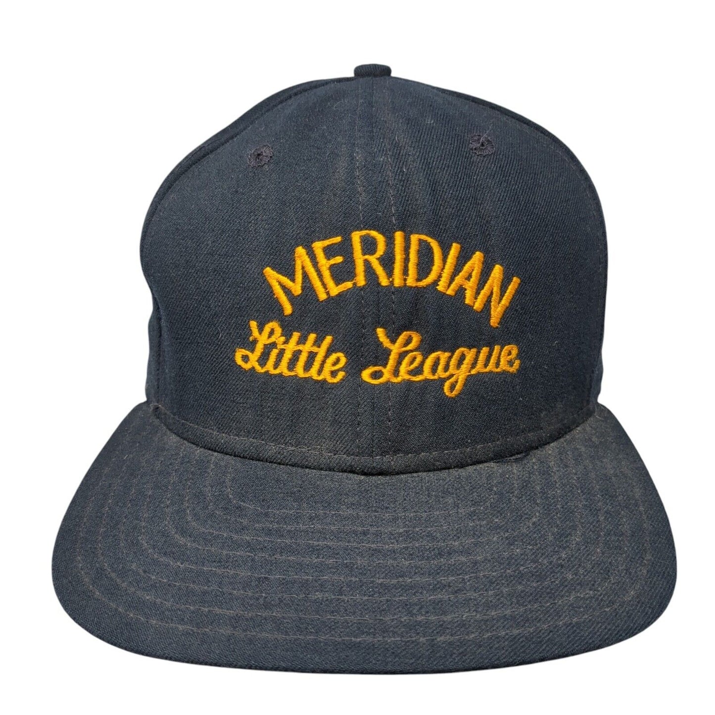 Meridian Little League Fitted Hat Blue 7 1/2 Embroidered Major League New Era