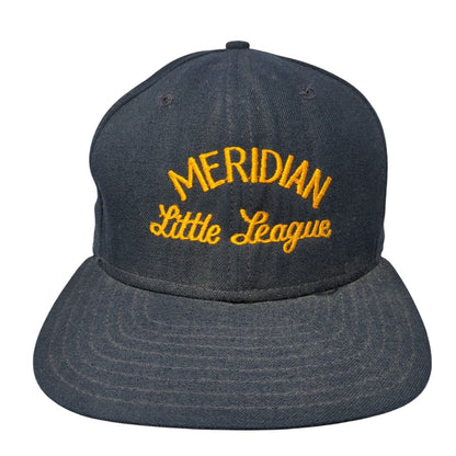 Meridian Little League Fitted Hat Blue 7 1/2 Embroidered Major League New Era