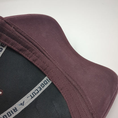 Ridgecut Snapback Trucker Hat Red One Size Adjustable Embroidered Mesh Back