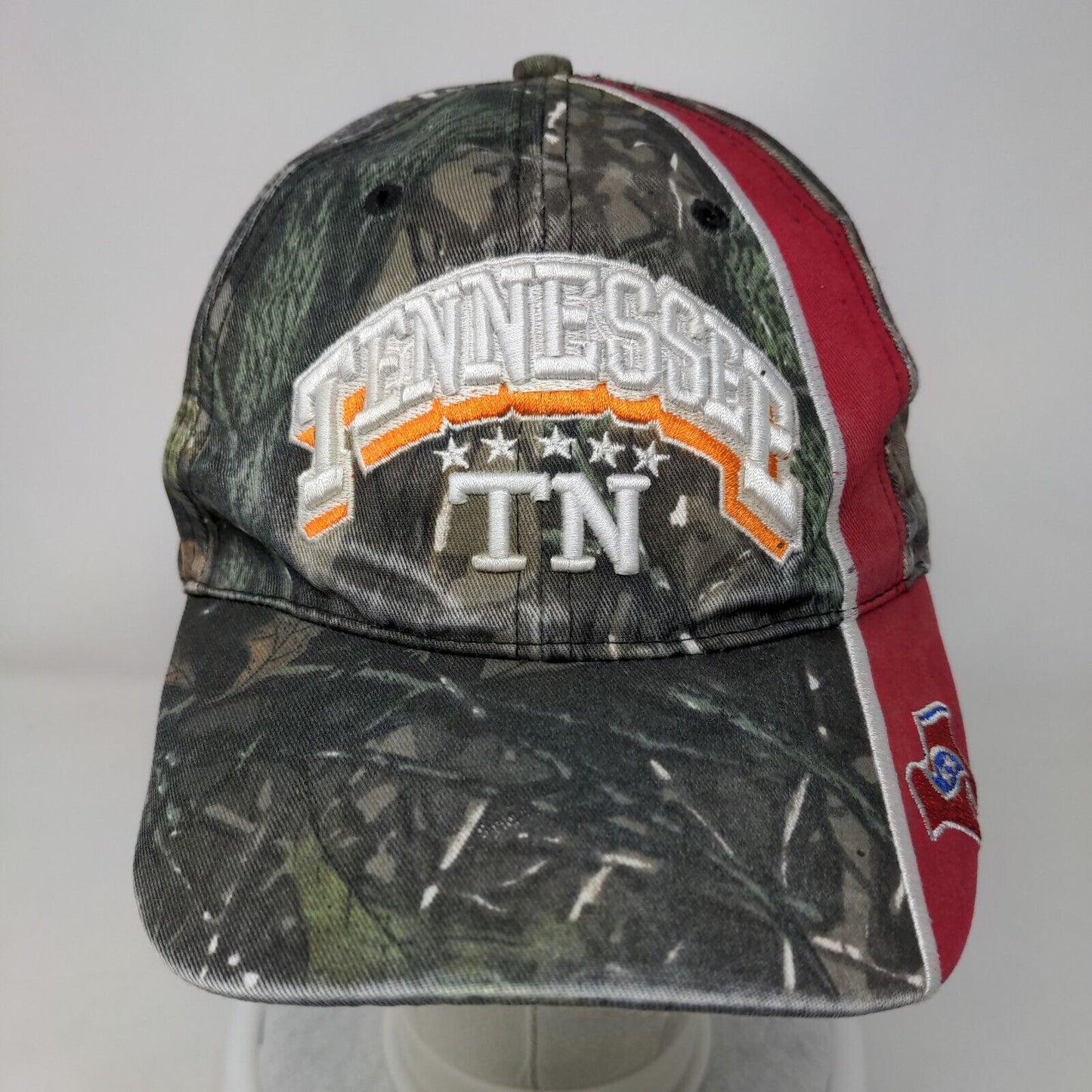 Tennessee TN Strapback Hat Camouflage One Size Adjustable Embroidered Patriotic