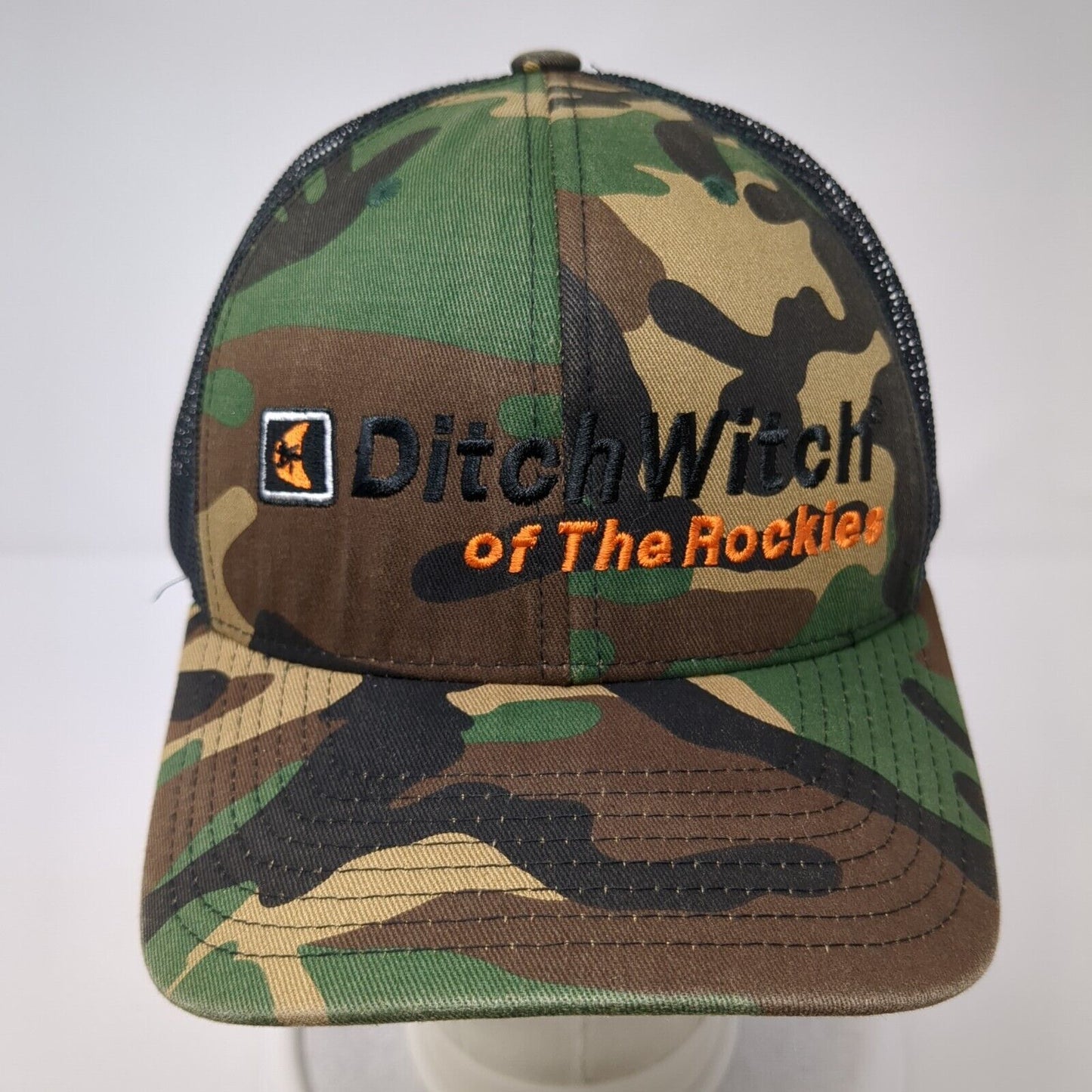 Ditch Witch of the Rockies Snapback Trucker Hat Camouflage One Size