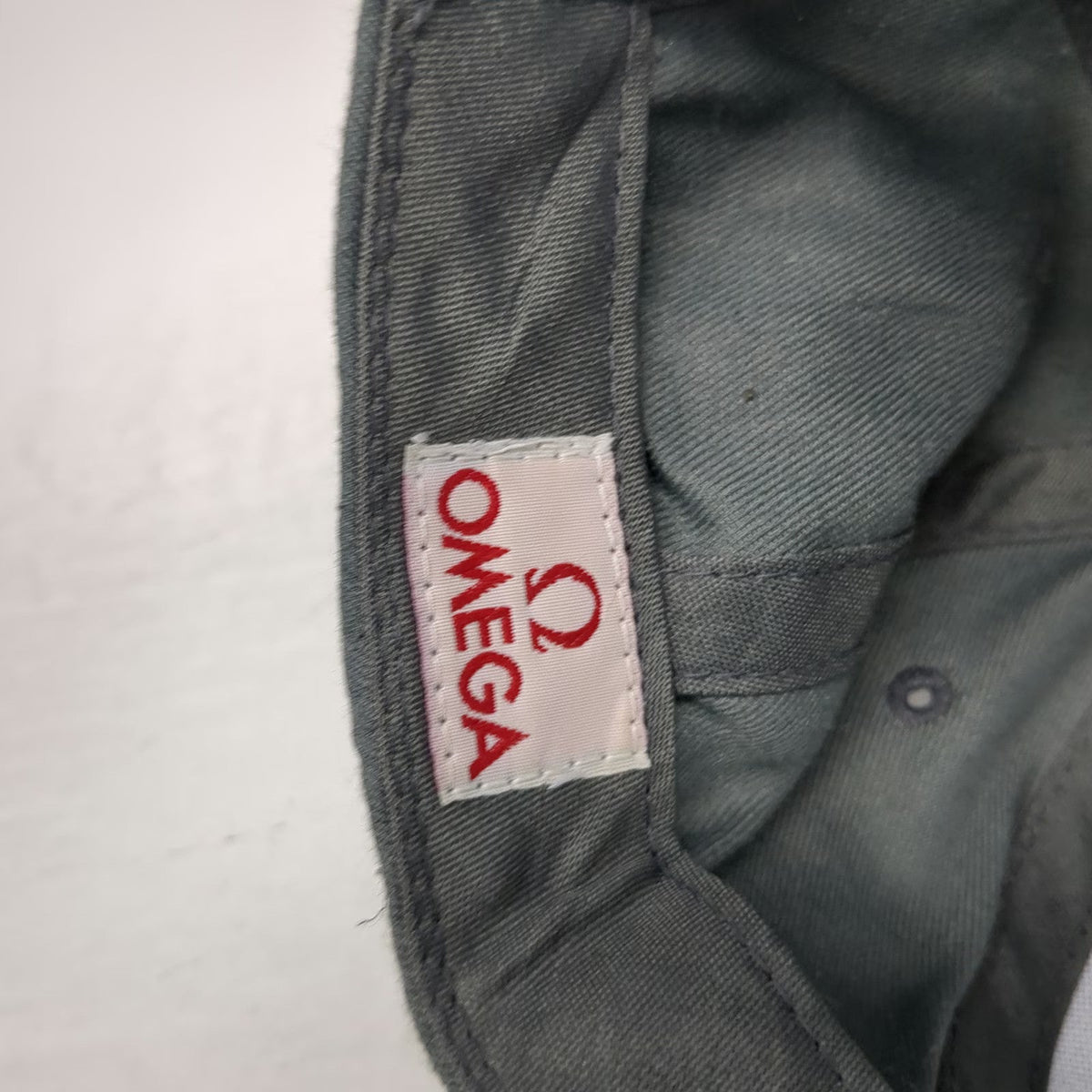 Omega Baseball Cap Gray One Size Olympics Official Timekeeper Logo Slideback Hat
