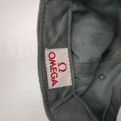 Omega Baseball Cap Gray One Size Olympics Official Timekeeper Logo Slideback Hat