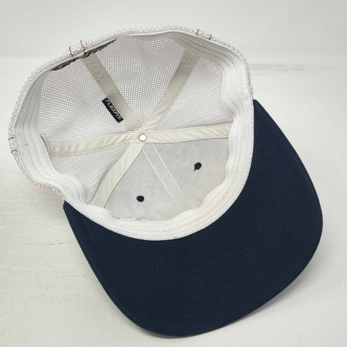 Richardson Baseball Cap Blue M ROW Adventures Mesh Back Flexfit Structured Hat