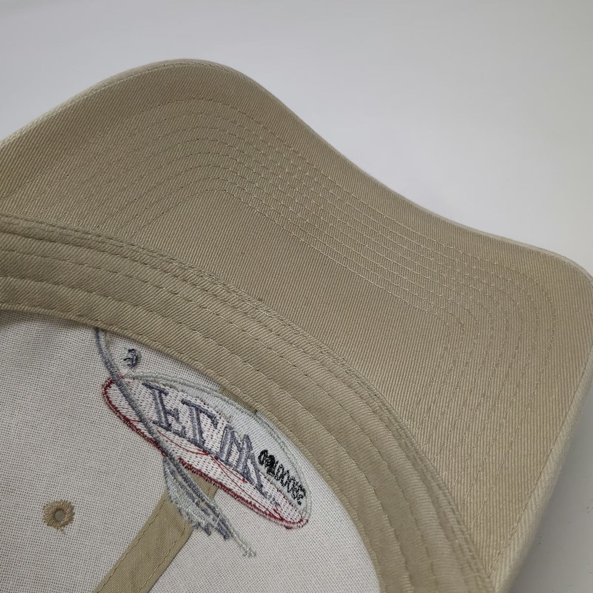 FLW Outdoors Fishing Hat Beige OSFM Baseball Cap American Flag Strapback Hook