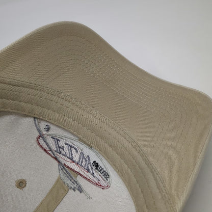 FLW Outdoors Fishing Hat Beige OSFM Baseball Cap American Flag Strapback Hook