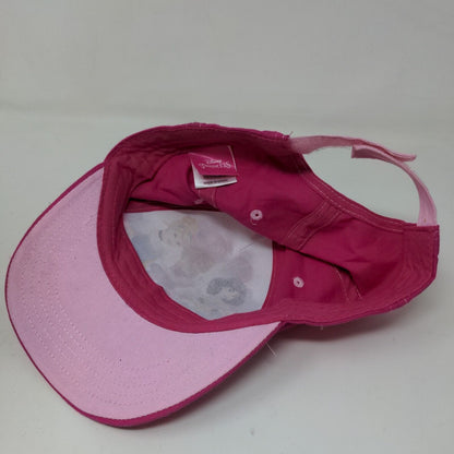 Disney Princess Girl's Strapback Hat Pink Size OSFM Cinderella Rapunzel Jasmine