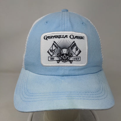 Gasparilla Classic Skull Snapback Mesh Back Trucker Hat Blue One Size