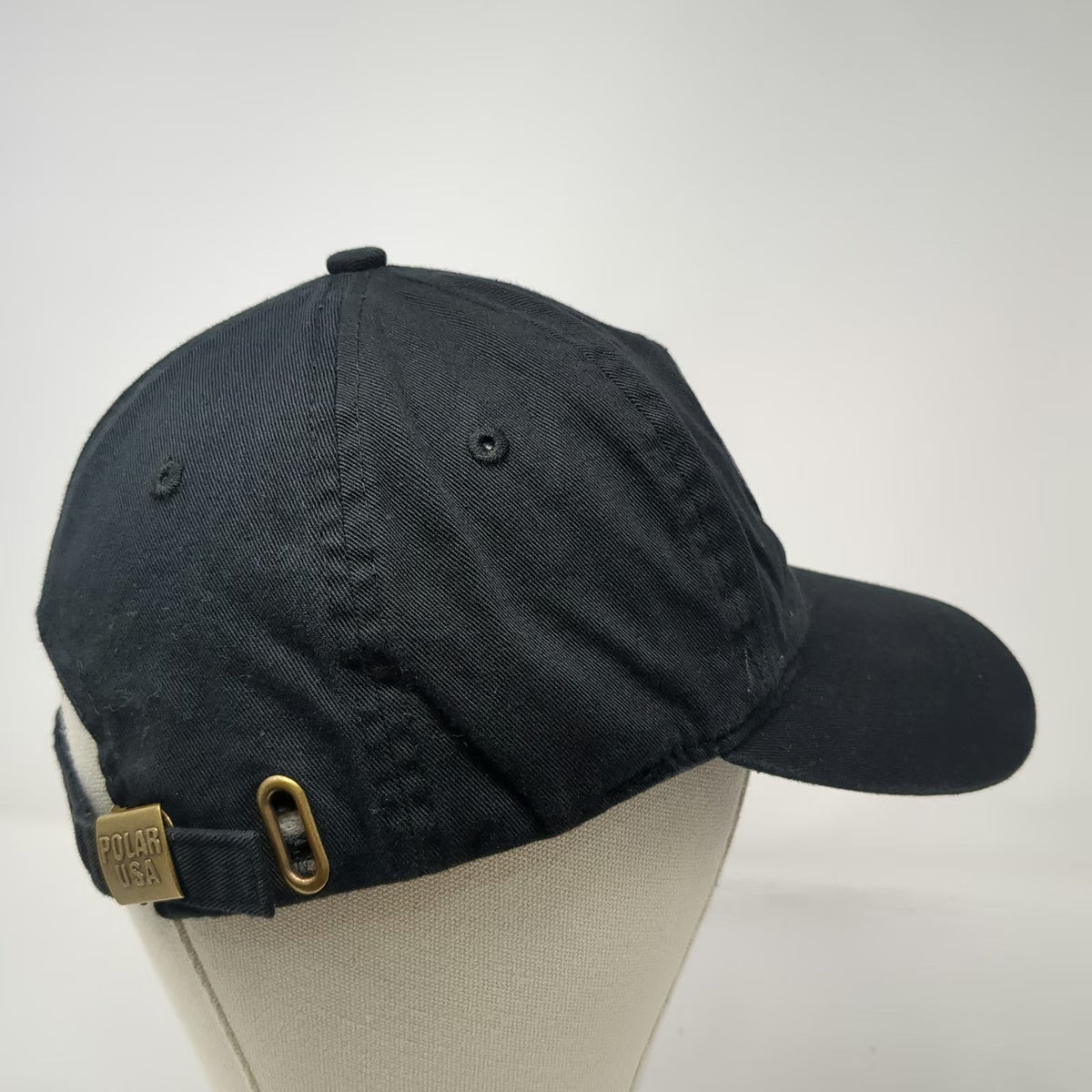 Polar USA Baseball Cap Black OSFM GTMO Beach Club Sun Sand Surf Slideback Hat