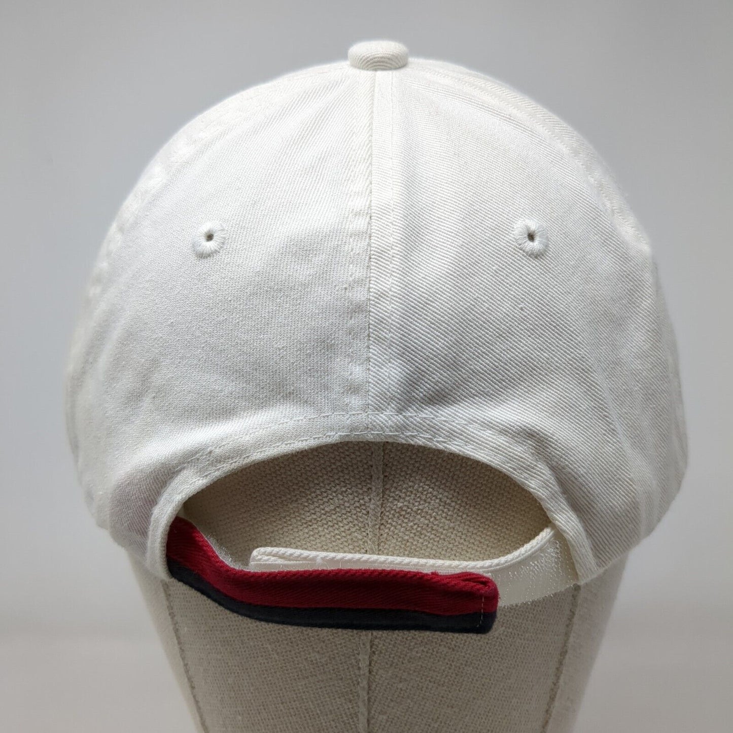 The Anchor Strapback Hat White One Size Embroidered Port Authority