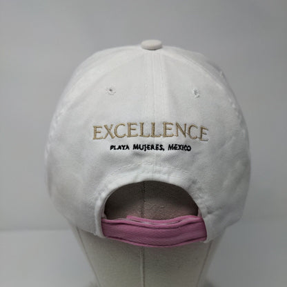 Excellence Playa Mujeres Mexico Strapback Hat White One Size Embroidered