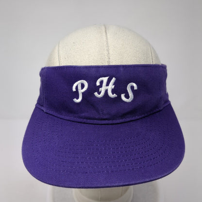 PHS Strapback Golf Sun Visor Hat Purple One Size Adjustable Embroidered Adidas