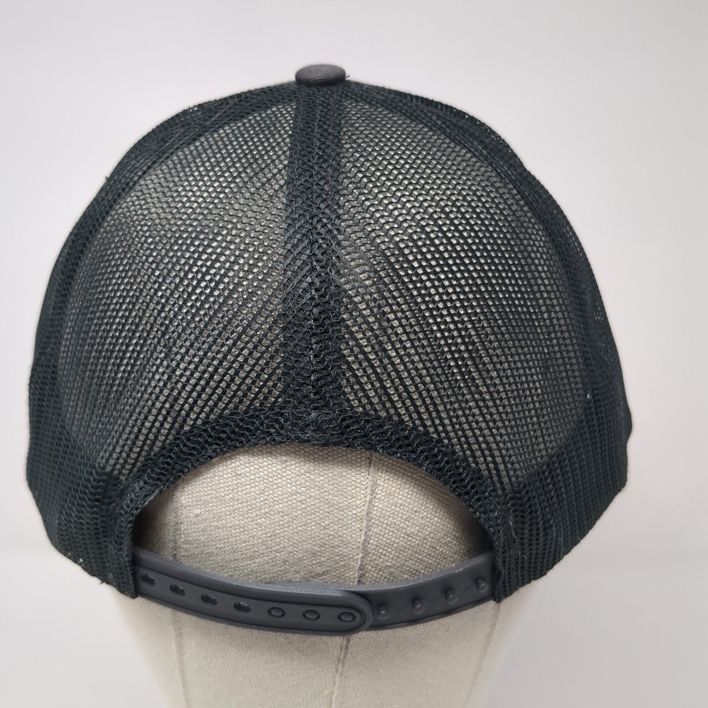 Harris Snapback Mesh Back Trucker Hat Gray One Size Port Authority