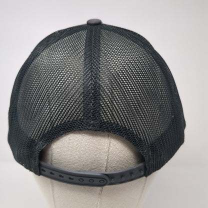 Harris Snapback Mesh Back Trucker Hat Gray One Size Port Authority