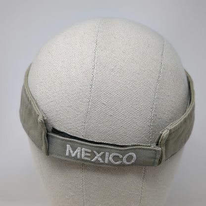 Visor Beige One Size Cabo San Lucas Mexico Fish Patch Hat Adjustable