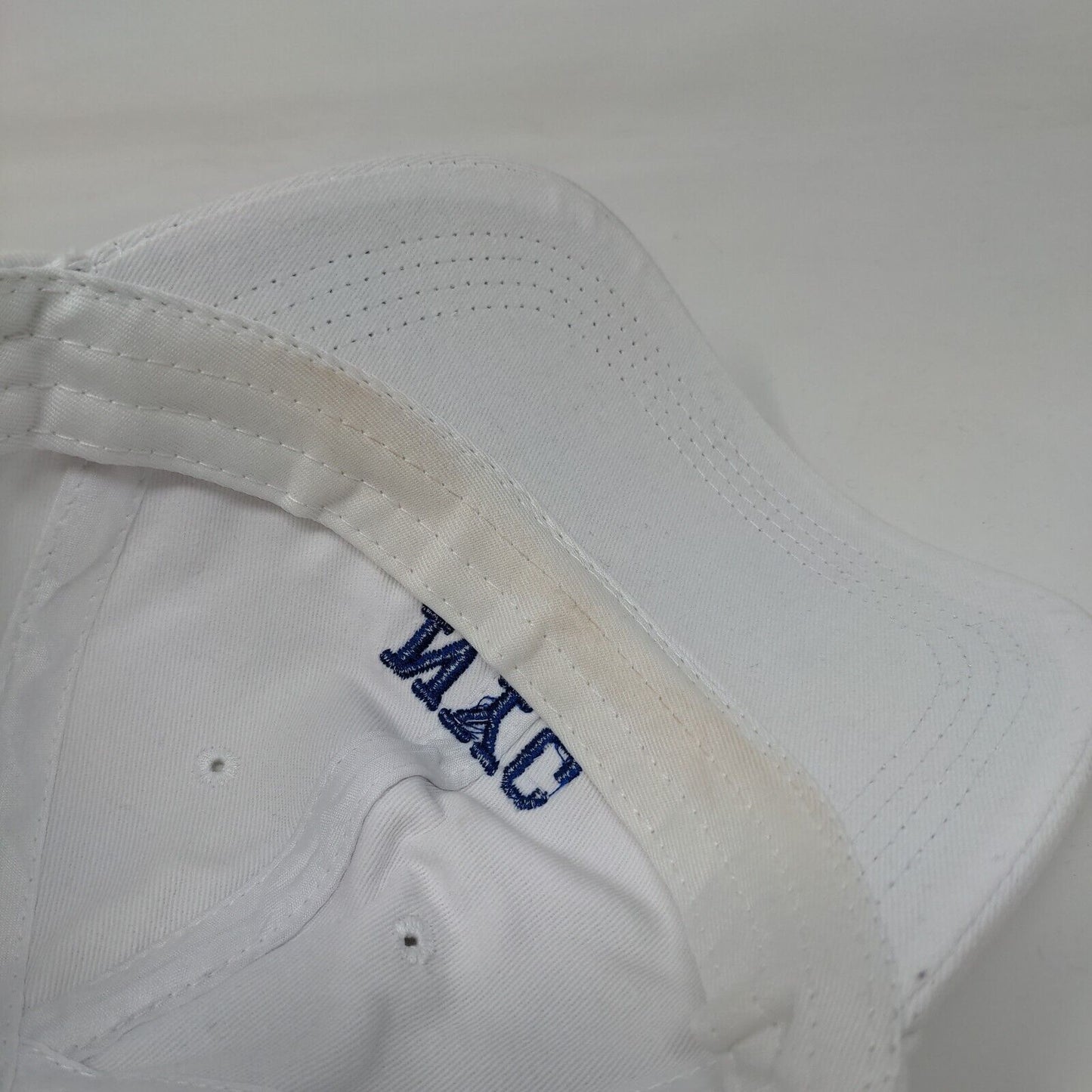 NYC 1987 Slideback Hat White One Size Embroidered Vent Holes G&P