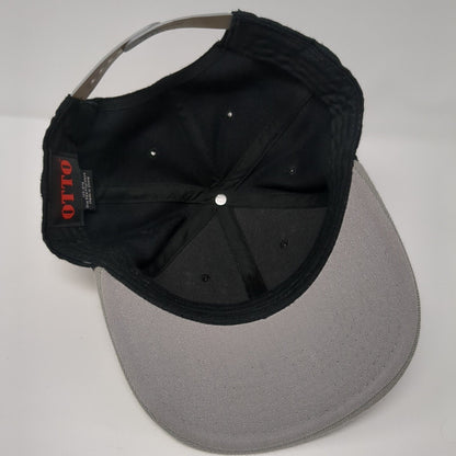 Otto Snapback Hat Black One Size Adjustable Big Horn Colorblock 6 Panel