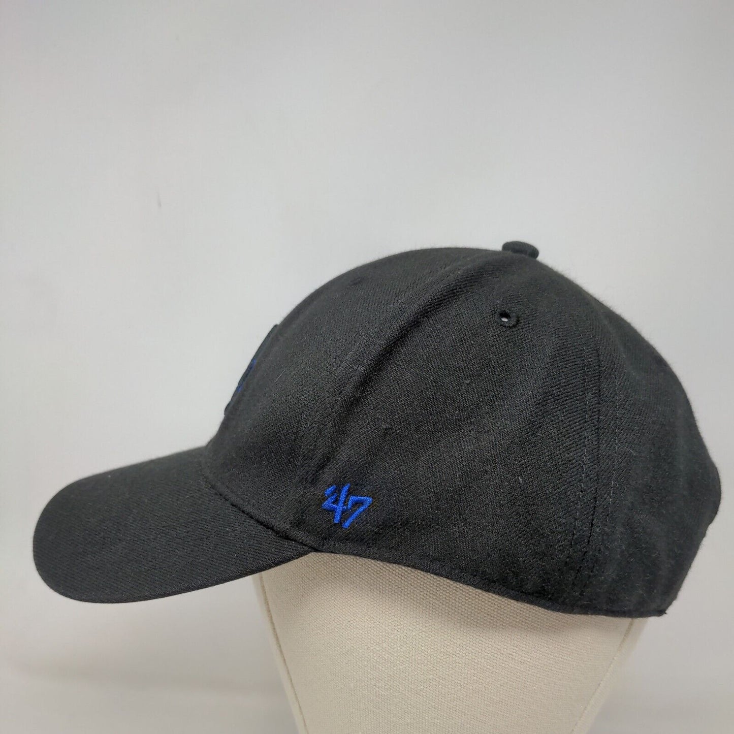 '47 Brand Men's Strapback Hat Black OSFA LA Dodgers Embroidered Logo MLB