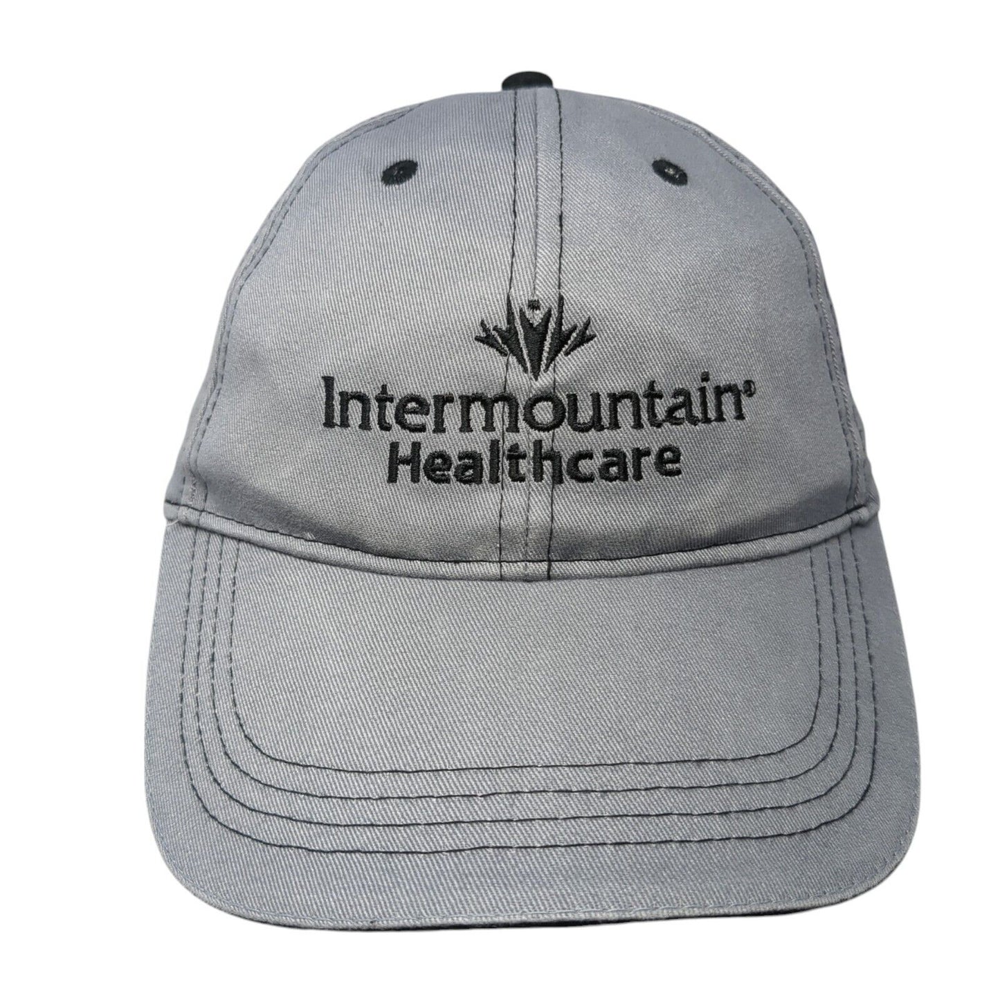 Intermountain Healthcare Strapback Hat Gray One Size Embroidered Solid