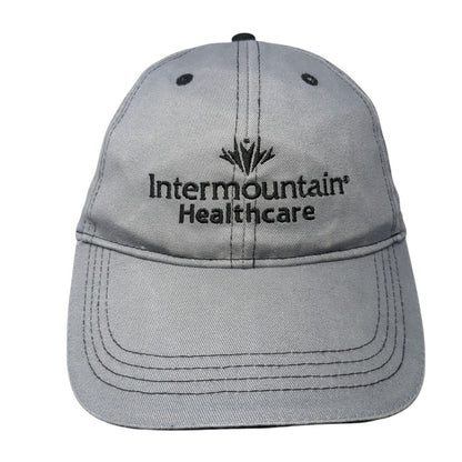 Intermountain Healthcare Strapback Hat Gray One Size Embroidered Solid
