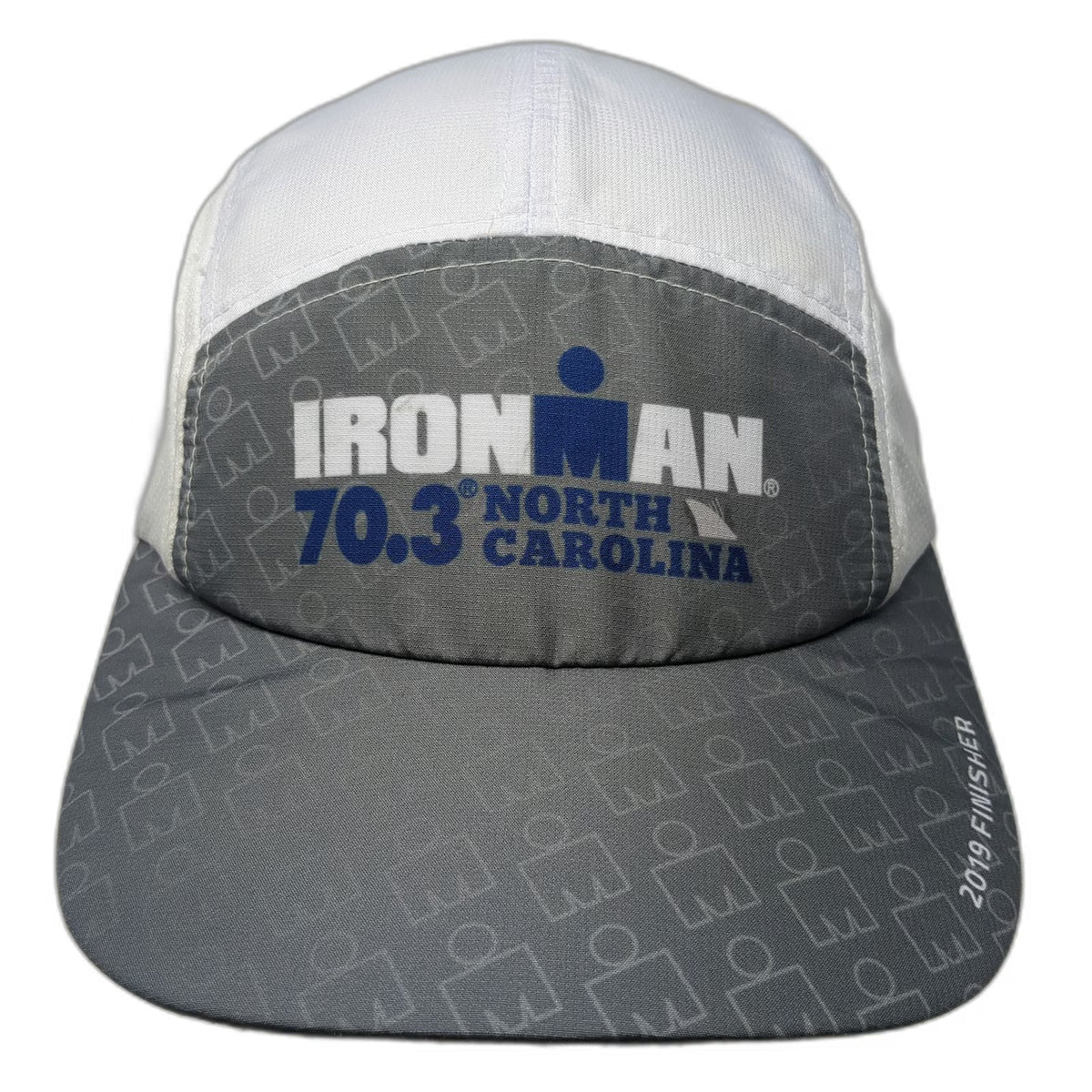 BOCO Gear Ironman 70.3 North Carolina 2019 Finisher 5 Panel Hat White One Size