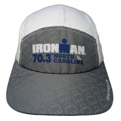 BOCO Gear Ironman 70.3 North Carolina 2019 Finisher 5 Panel Hat White One Size