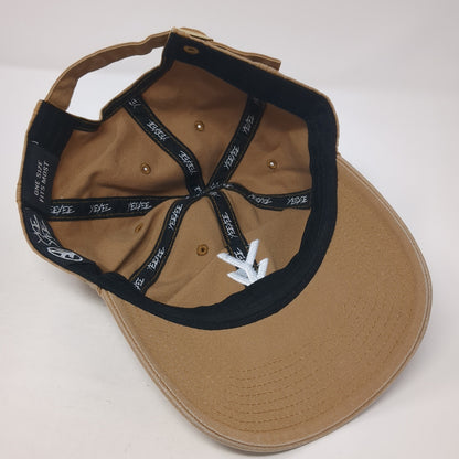 Yee Yee Logo Slideback Hat Brown One Size Adjustable Solid Embroidered