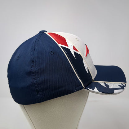 Reebok New England Patriots NFL Cap Blue White Red One Size NFL Shield Stars