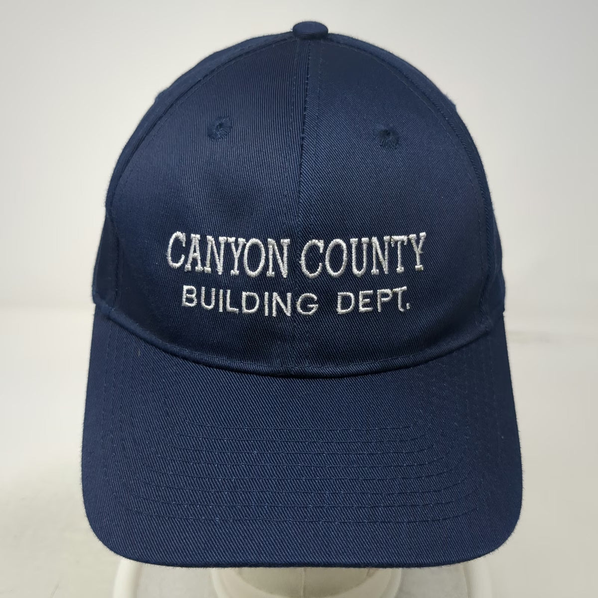Port Authority Baseball Cap Blue One Size Canyon County Building Dept Crew Hat