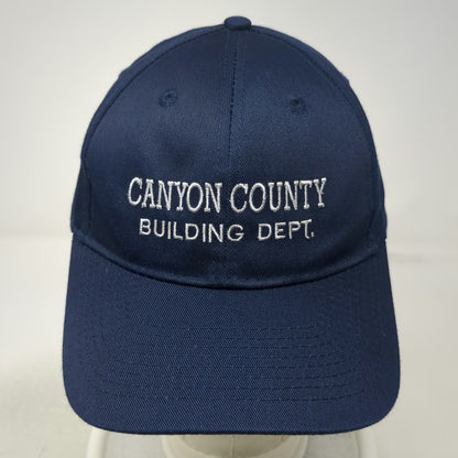 Port Authority Baseball Cap Blue One Size Canyon County Building Dept Crew Hat