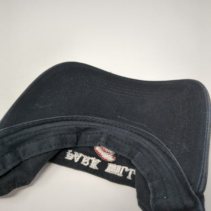 Park Hill Strapback Sun Visor Hat Black OS Adjustable Embroidered Sportsman