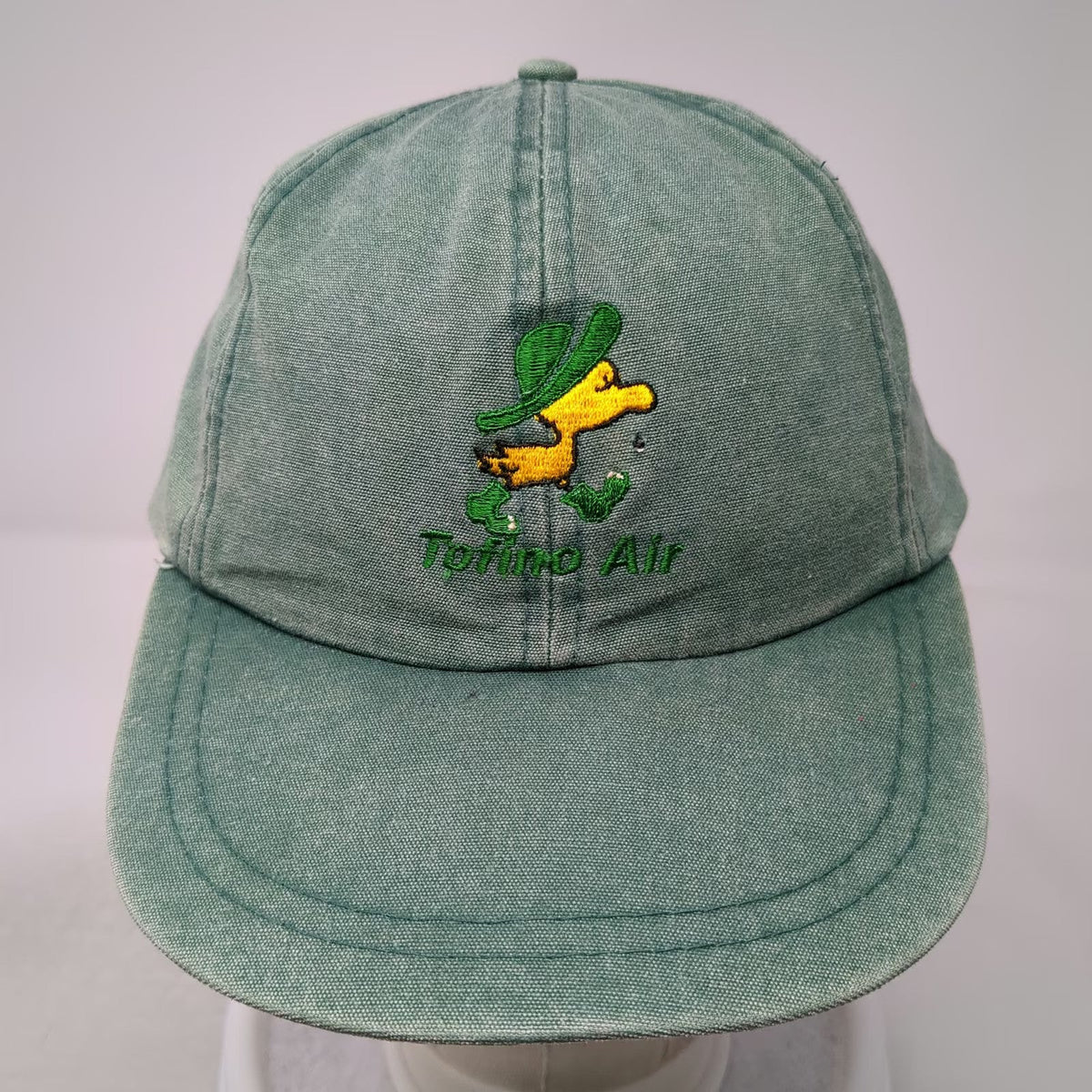 AJM Torino Air Duck Mascot Green Baseball Cap One Size Leather Strap Hat
