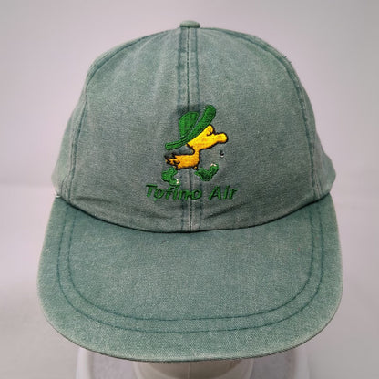 AJM Torino Air Duck Mascot Green Baseball Cap One Size Leather Strap Hat