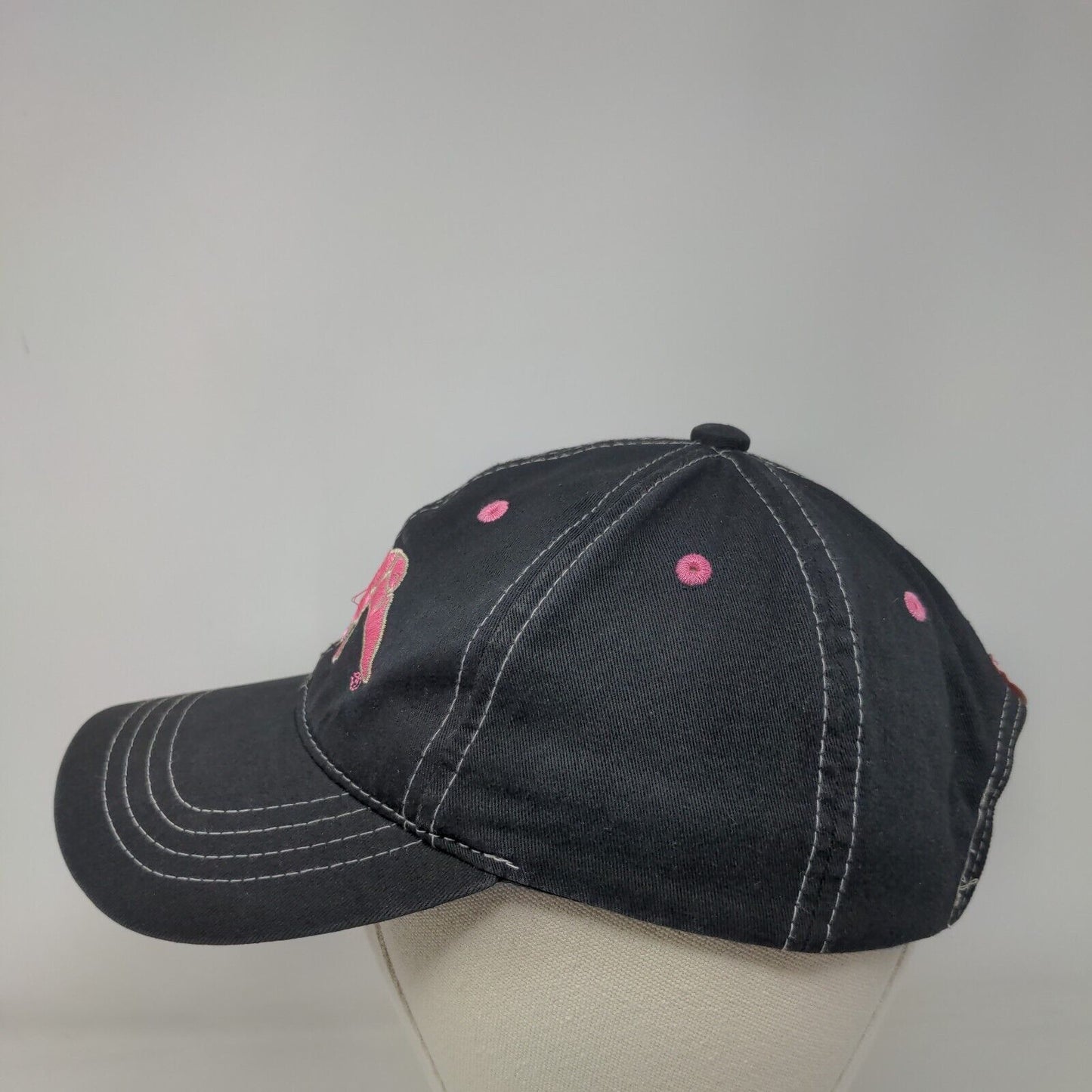 Duck Commander Strapback Hat Black One Size Adjustable Embroidered 6 Panel