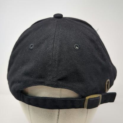 Surfware Hawaii Wave Black One Size Baseball Cap Hat Slideback Brim Text Logo