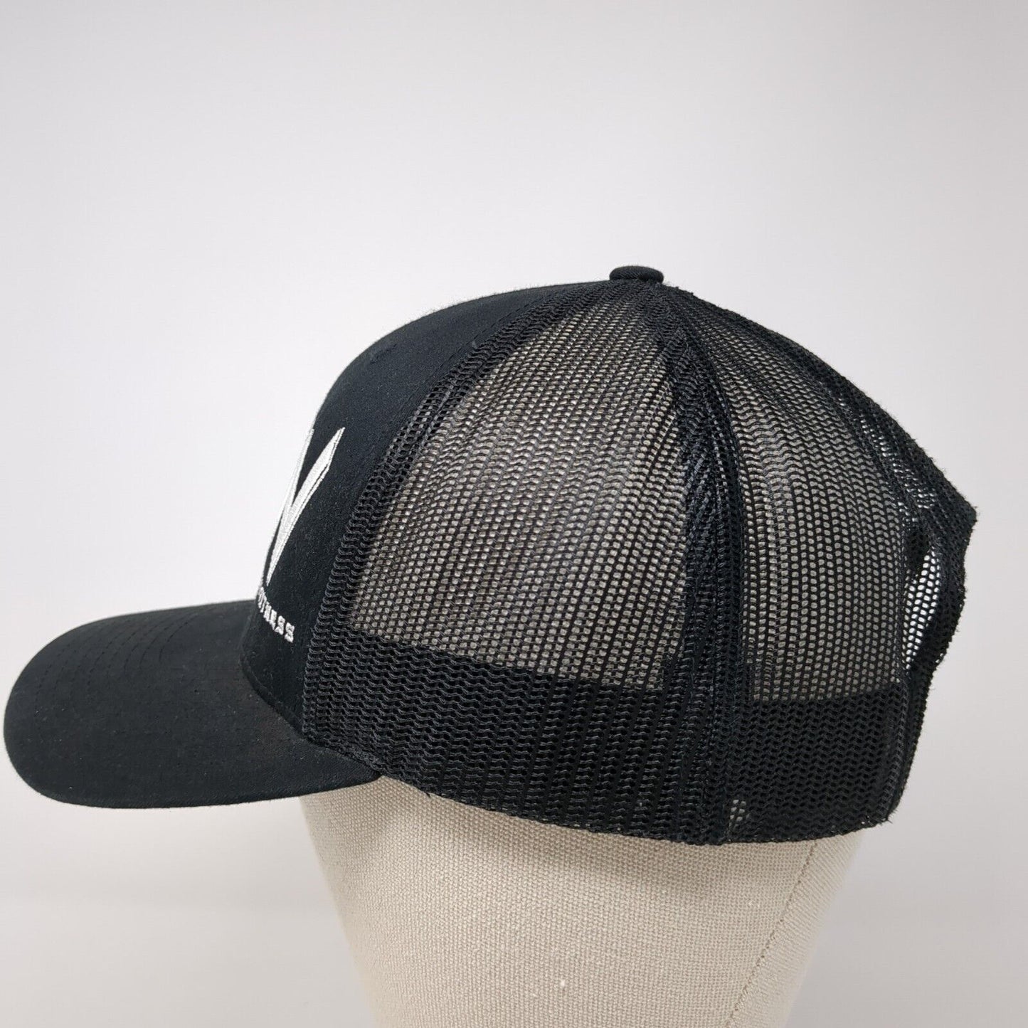 Whiting Fitness Snapback Trucker Hat Black One Size Mesh Back Richardson