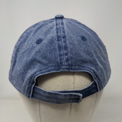 Original Patch Strapback Hat Blue One Size Solid Adjustable 6 Panel