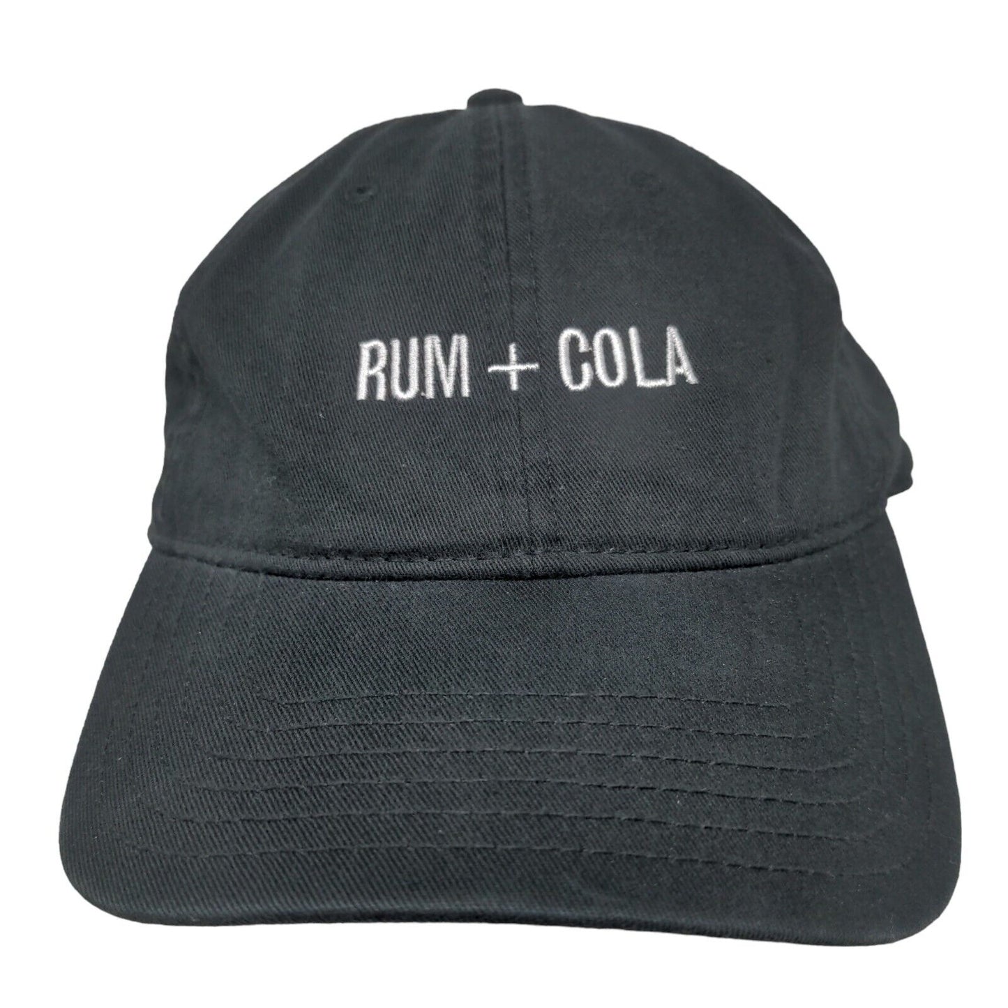 Rum + Cola Bacardi Slideback Hat Black OSFM Adjustable Otto Logo