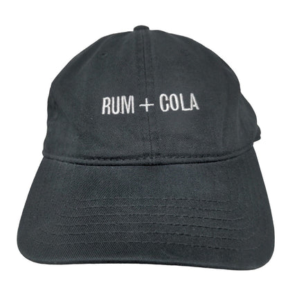 Rum + Cola Bacardi Slideback Hat Black OSFM Adjustable Otto Logo