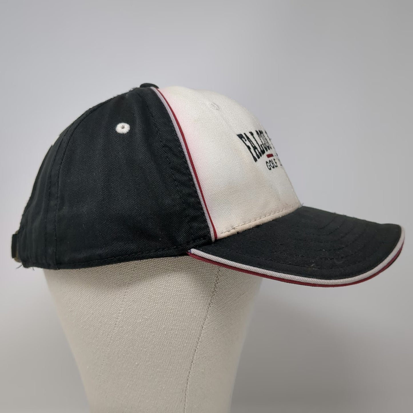 American Dry Goods Baseball Cap Black One Size Falcon Ridge Golf Course Hat