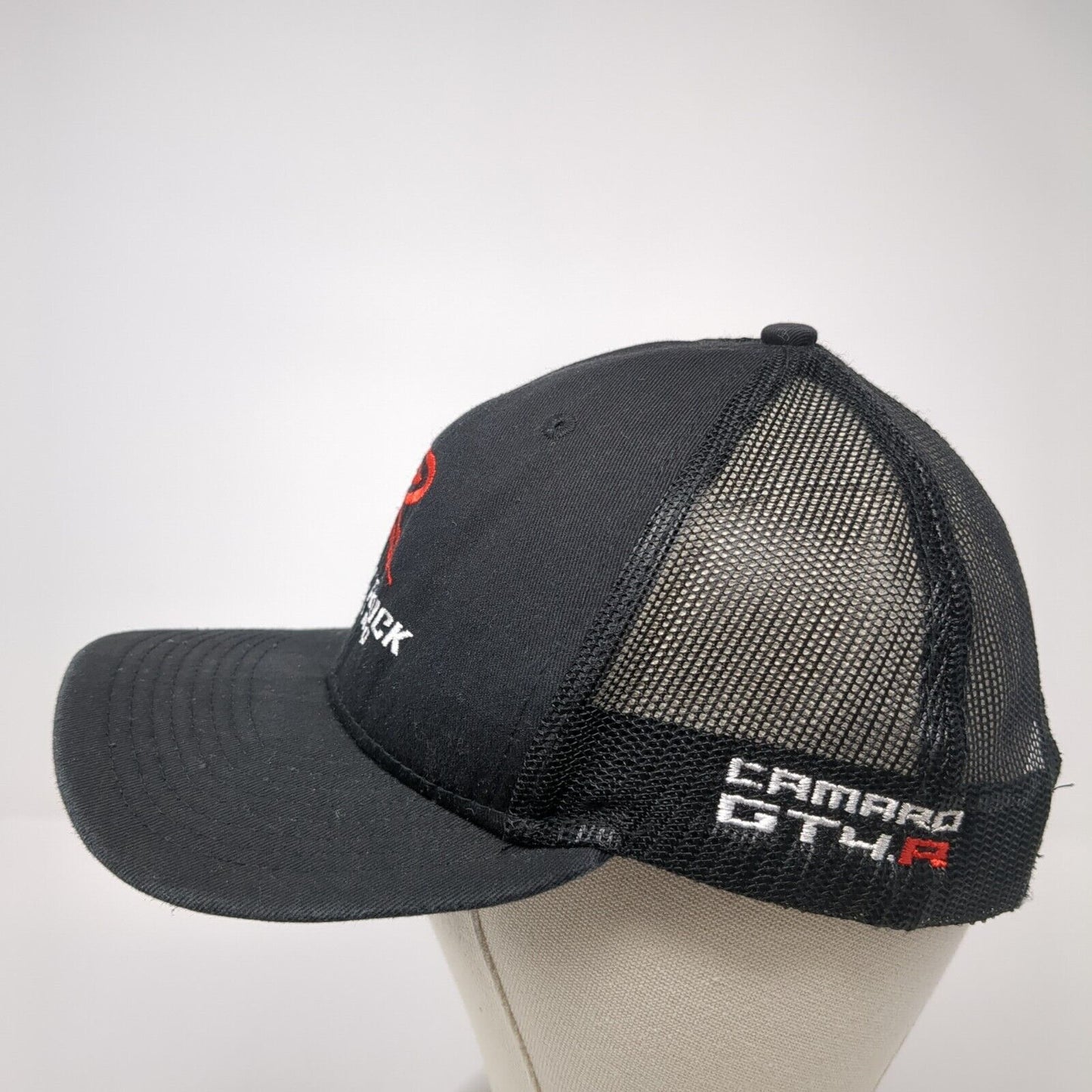 Rebel Rock Racing Snapback Trucker Hat Black One Size Solid New Era