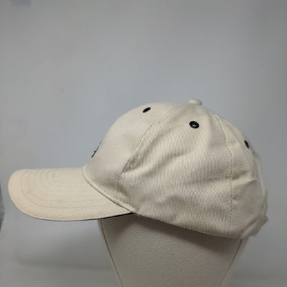 Camping World Men's Slideback Hat Tan Embroidered Logo 100% Cotton Adjustable