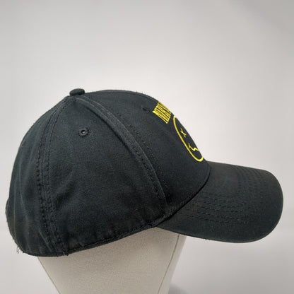 Nirvana Snapback Hat Black One Size Embroidered Adjustable 6 Panel