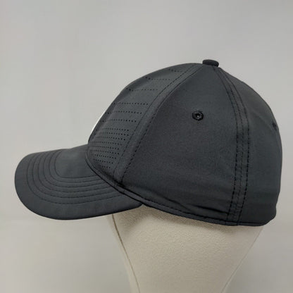 Nike Tiger Woods Men's Fitted Hat Gray Size S/M 3D Logo Swoosh Polyester Blend