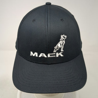 Richardson Snapback Black Hat One Size Mack Trucks Bulldog Logo Adjustable